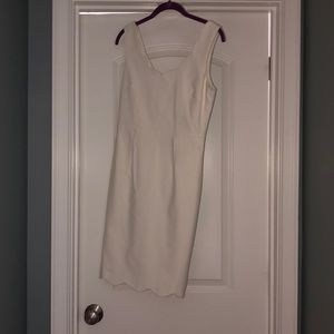 Sis Sis white scalloped dress - Size Large